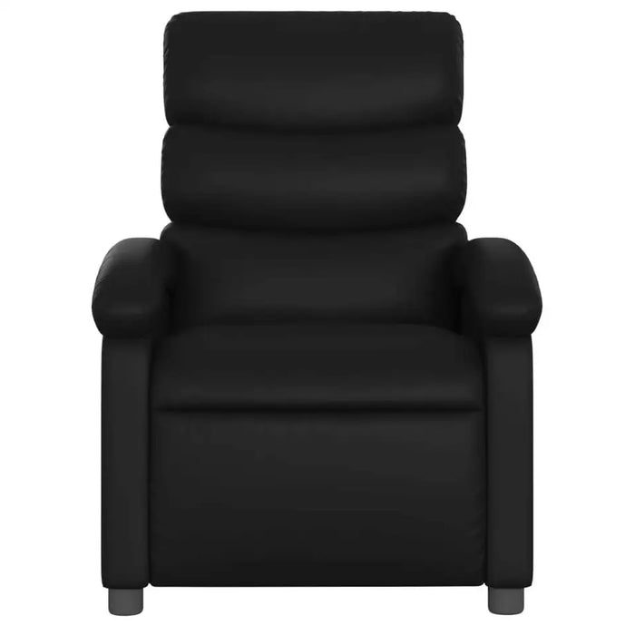 Black Faux Leather Massage Recliner Chair